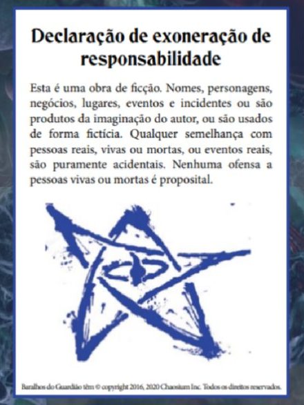 Baralho de Armas e Artefatos - Chamado de Cthulhu 7ª Edição