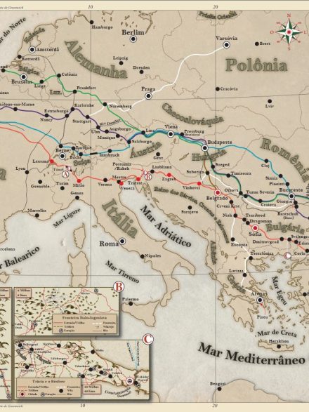 Mapa de Rotas - Horror no Expresso do Oriente
